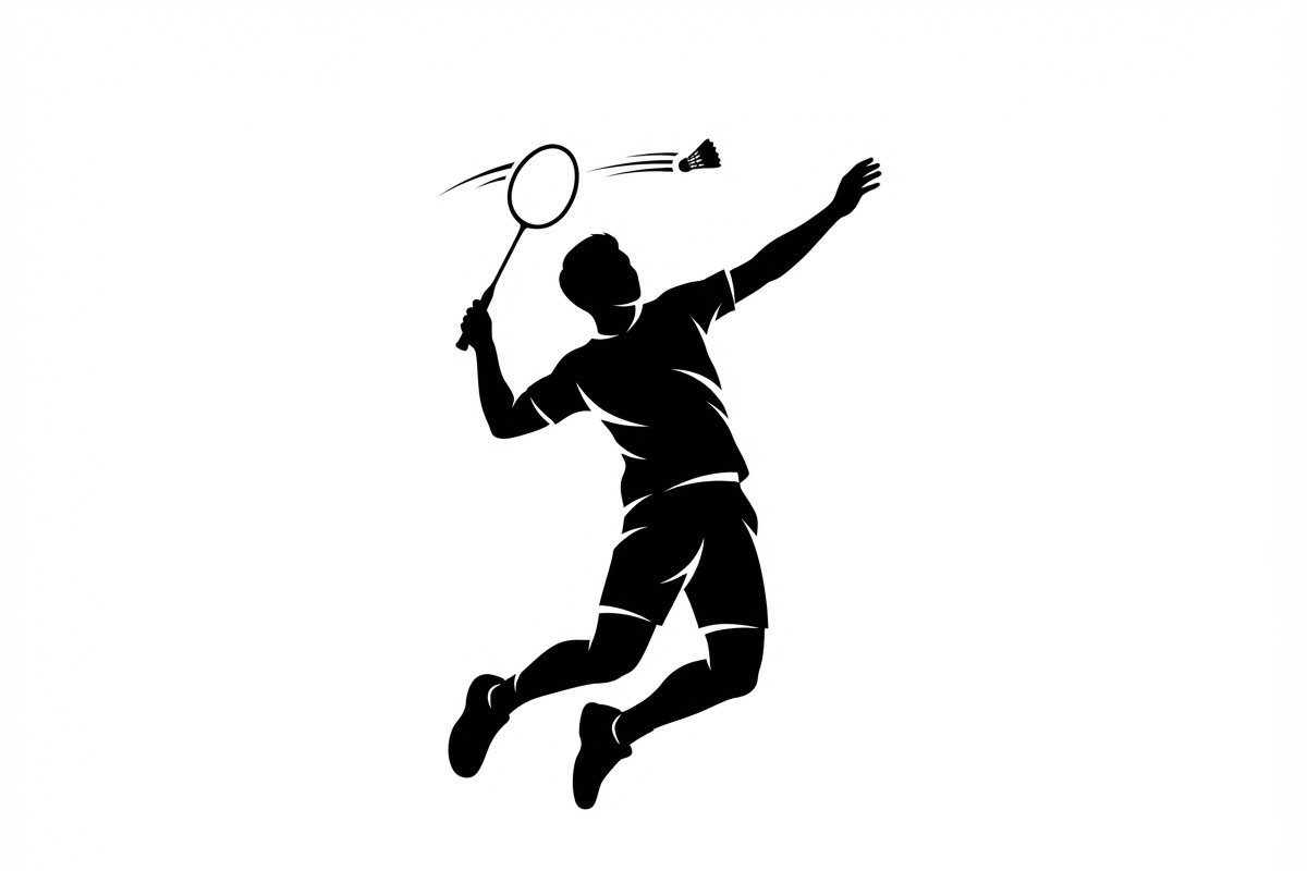 60 Badminton Player Smash Silhouette, a Person Illustration by Amazin_art (Photo 29 of 42)