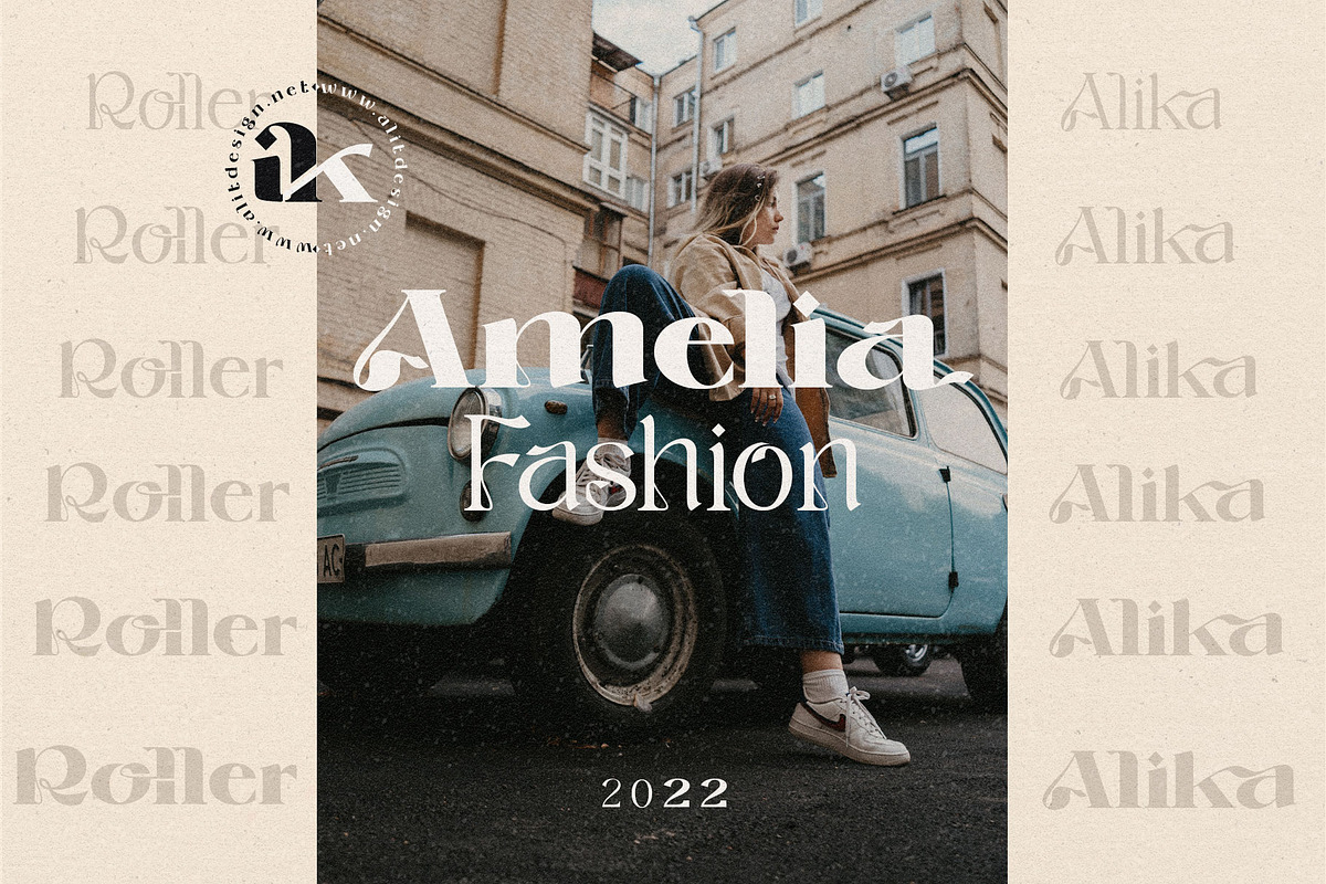 Roller Alika, a Serif Font by alit design (Photo 8 of 14)