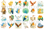27 Bird Clipart, an Animal Illustration by Pati Charm Studio (Thumbnail 2 of 8)