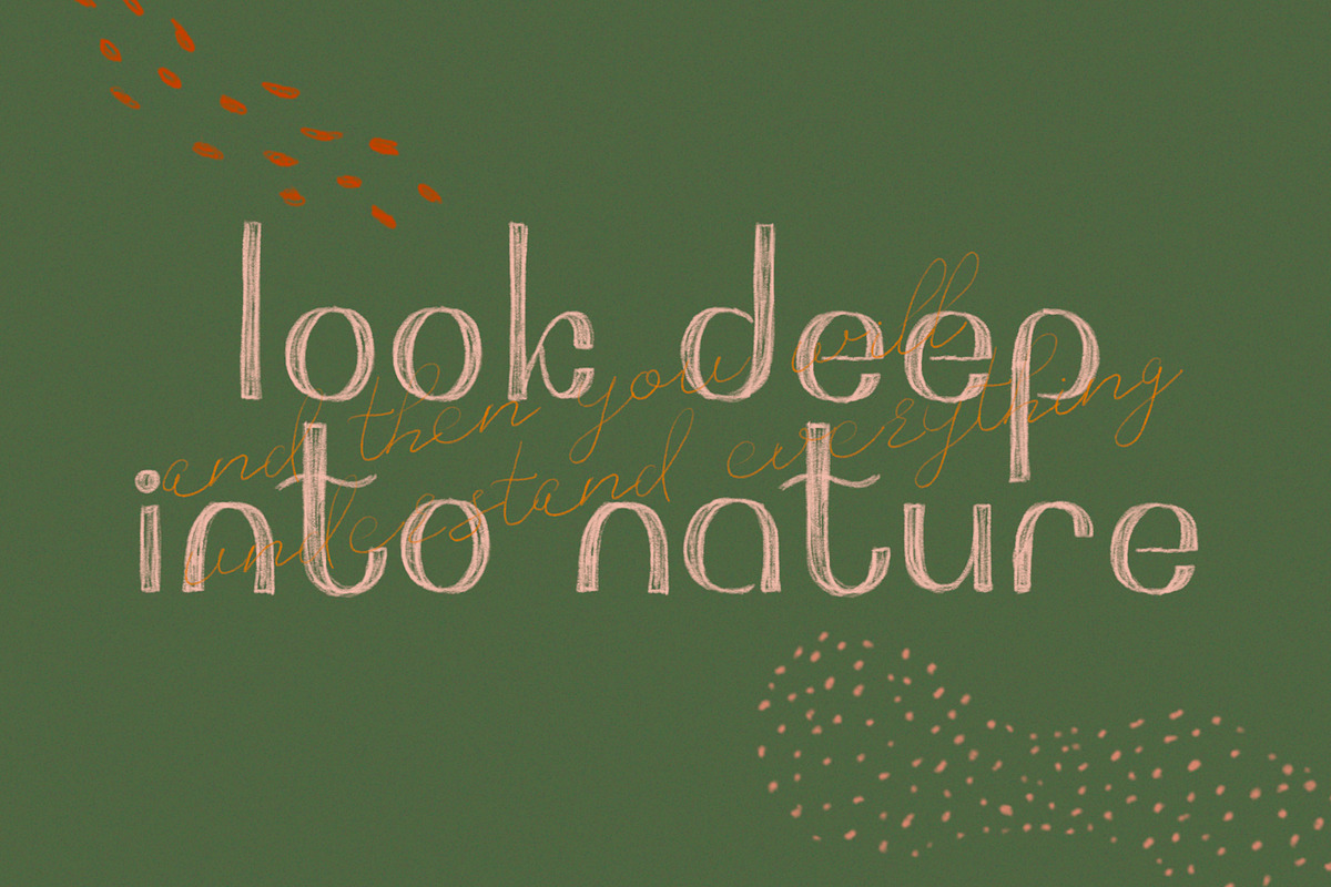 Organic font collection preview 2