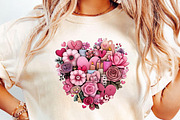 Watercolor Valentine's Day Clipart, an Illustration by DreamCafeArt (Thumbnail 5 of 6)