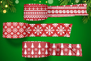 Red & White Nordic Christmas, a Pattern Graphic by Pattern Whimsy (Thumbnail 2 of 10)
