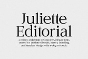 Juliette Editorial Serif (6 Fonts), a Serif Font by Schrifted Type (Thumbnail 2 of 9)