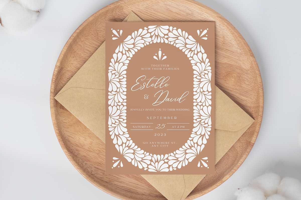 Talavera Wedding Invitation Bundle, a Templates & Theme by Akbaly (Photo 4 of 12)