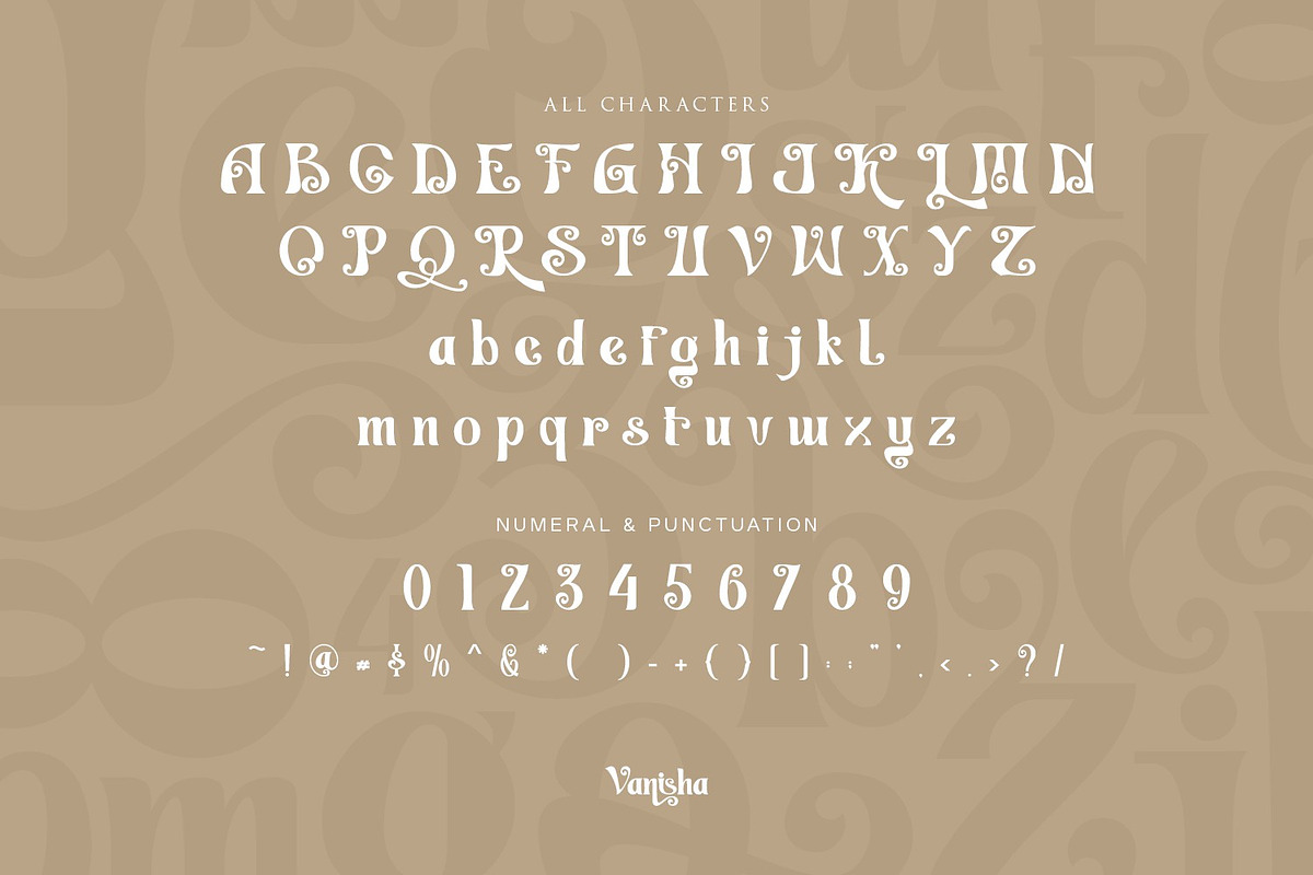 Vanisha - Modern Serif Display, a Serif Font by Koplexs Studio (Photo 9 of 11)