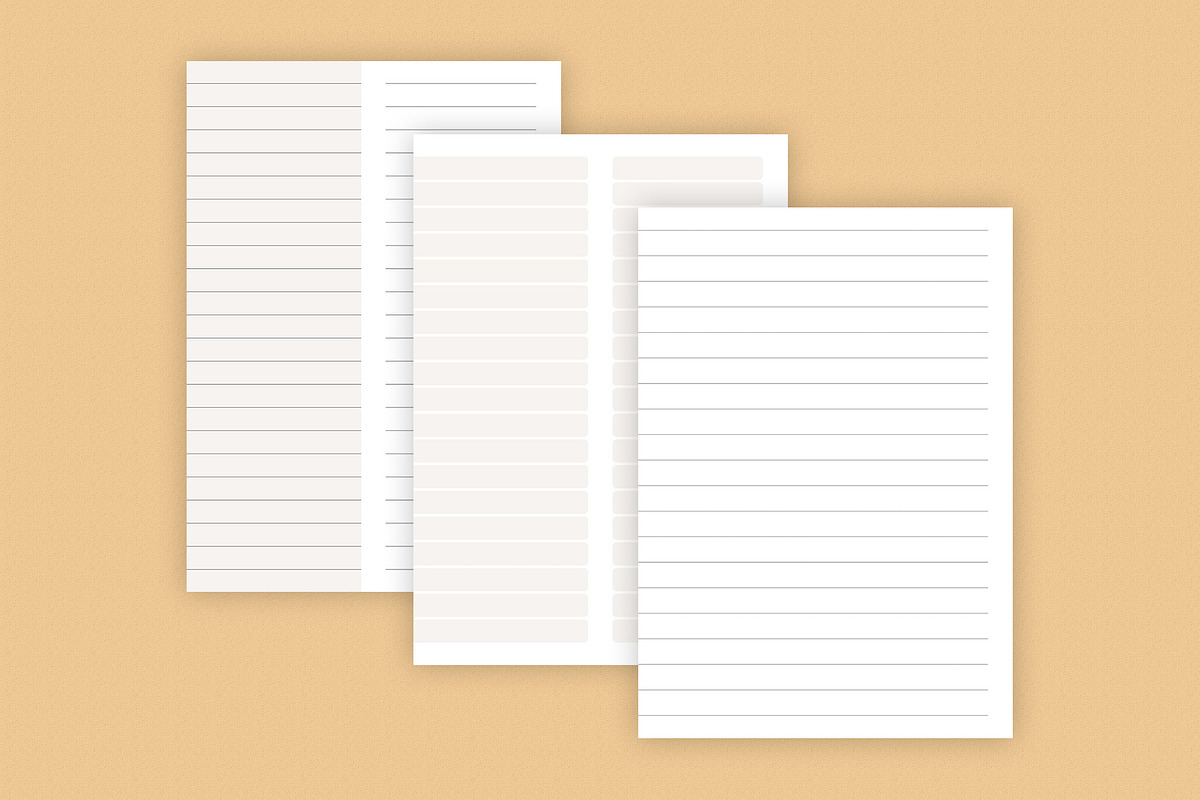 Printable Notes Paper Template, a Stationery Template by MNT-Creator (Photo 5 of 10)