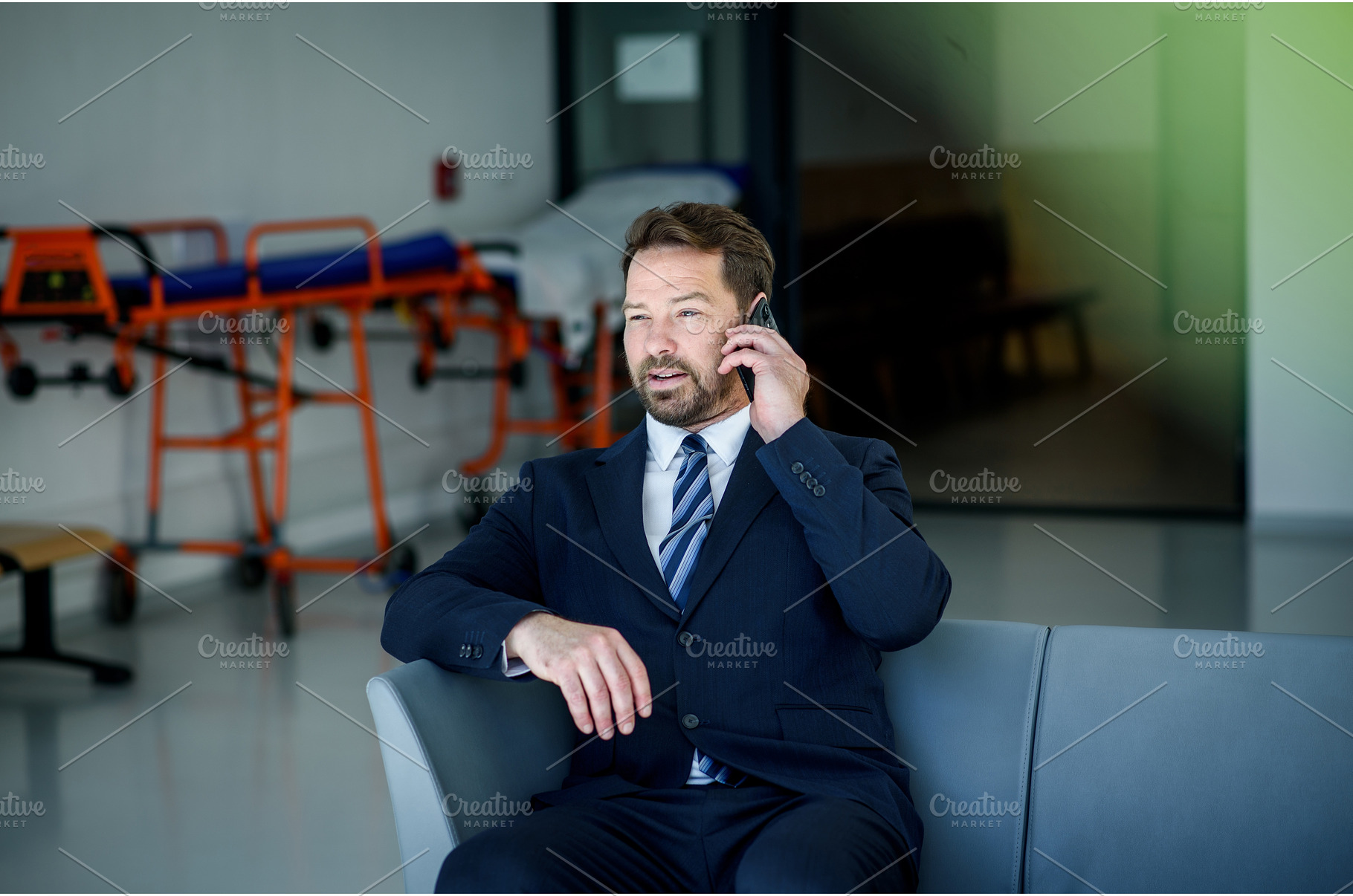 Business professional in hospital, a Business Photo by HalfPoint