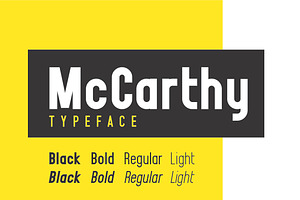 McCarthy Typeface - EIGHT Styles