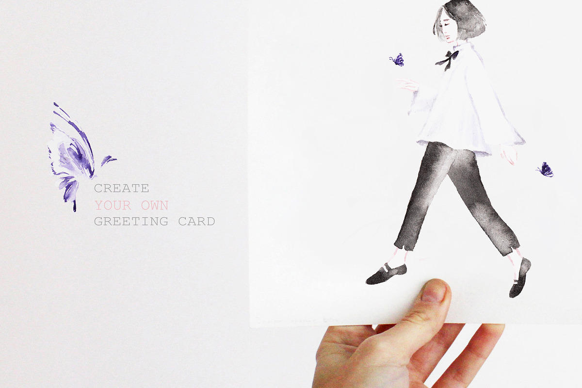 Butterflies, a Person Illustration by Knysh Ksenya (Photo 8 of 9)