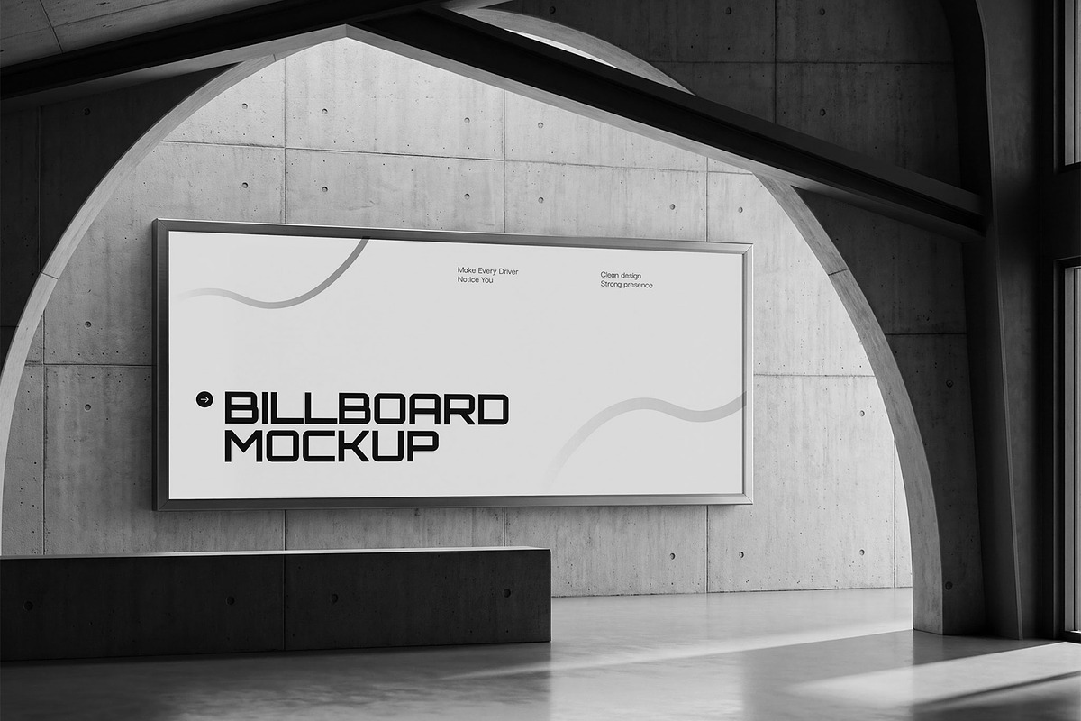Wall Billboard Mockup, an Advertising Mockup by graphypix (Photo 4 of 4)