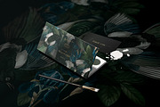 Magpie Birds Floral Pattern, a Pattern Graphic by paper aesthetic (Thumbnail 2 of 9)
