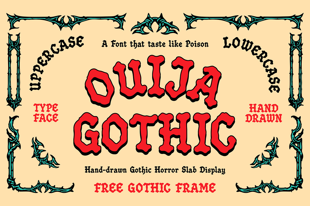 KSP Ouija Gothic, a Blackletter Font by letrasdegs (Photo 1 of 5)