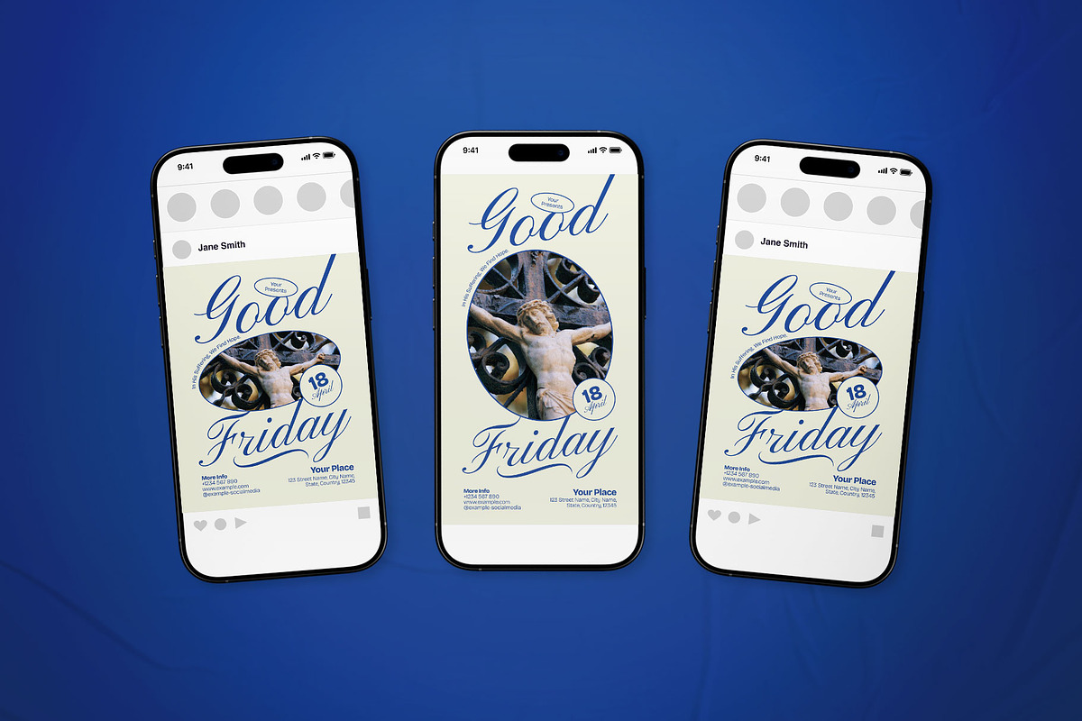 Beige Minimalist Good Friday Flyer, a Flyer Template by The Good Store (Photo 2 of 2)