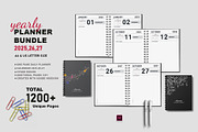 Ultimate Planner Bundle/ Yearly plan, a Stationery Template by Design Zone (Thumbnail 1 of 9)