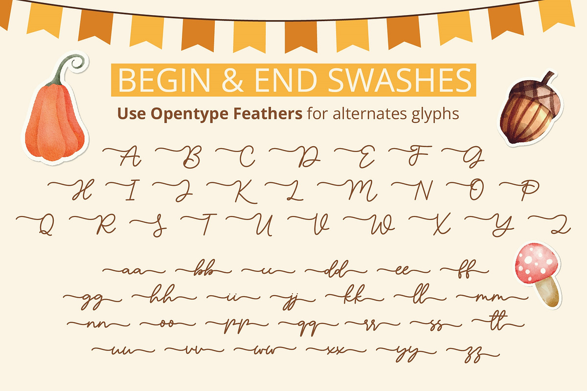 Fall Vibes Groovy - A Retro Font duo, a Handwritten Font by BitongType (Photo 14 of 15)