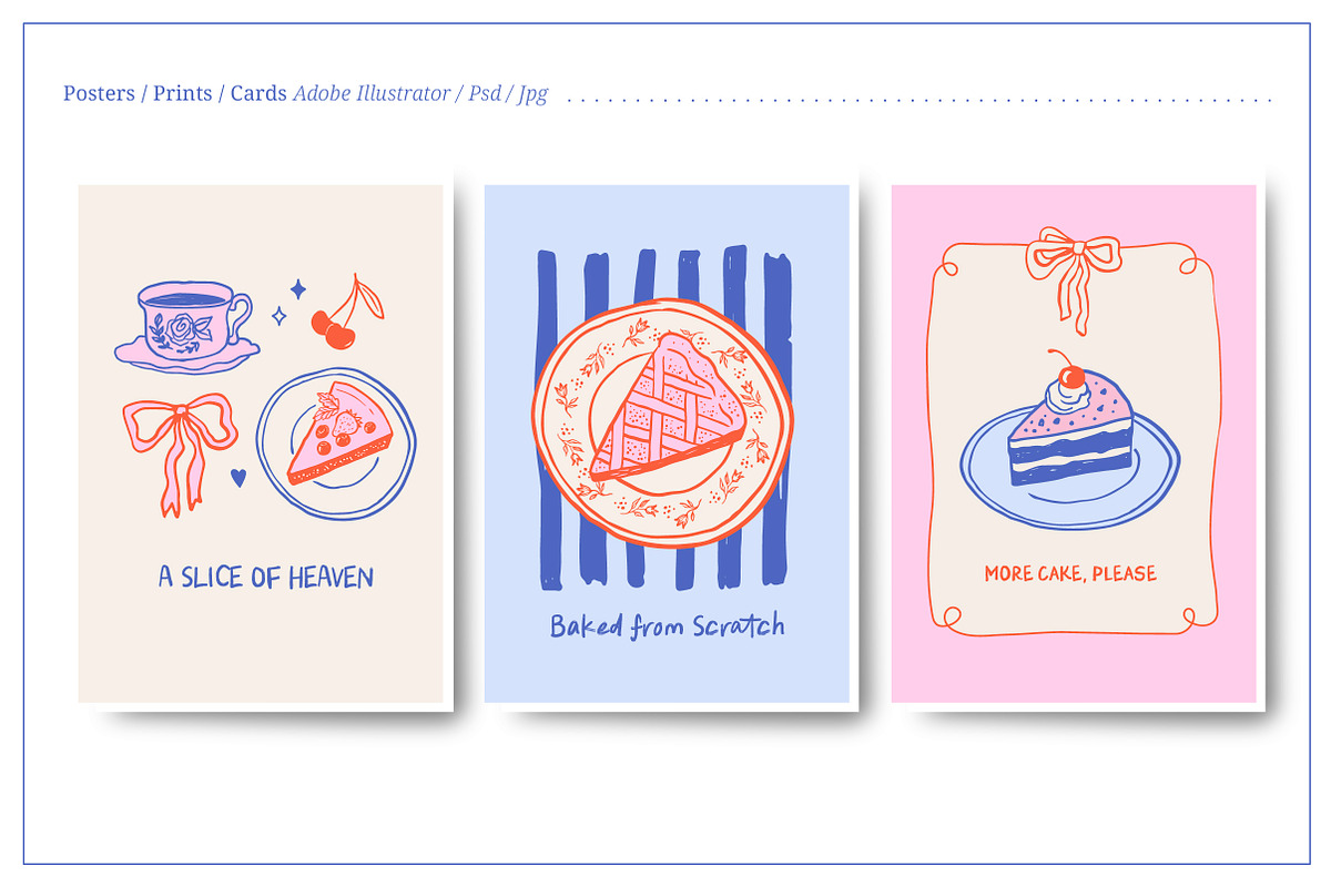 Sweet Bakery, Hand Drawn Collection, a Food Illustration by Marish (Photo 8 of 13)