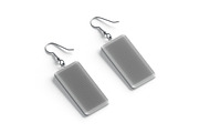 Rectangular Earring Jewelry 3D Model, an Object 3D Model by rebrandy (Thumbnail 7 of 9)