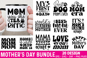 Mother's Day SVG Bundle, a Graphic by crative8112