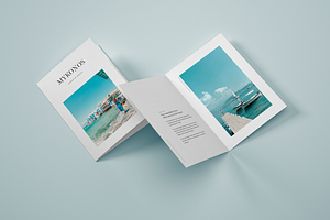 Vertical Bifold Brochure Mockup Set