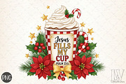 Jesus Fills My Cup -Jesus Christian, an Illustration by Libby Wishes (Thumbnail 1 of 6)