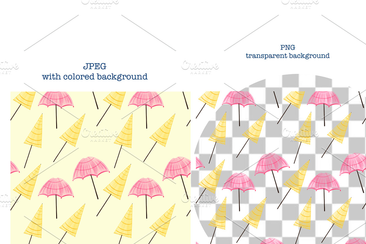Summer Beach Seamless Pattern, a Decorative Illustration by Oleksandra Illustrates (Photo 6 of 11)