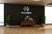 PSD Modern Office Wall Logo Mockup, an Advertising Mockup by Ayy (Thumbnail 7 of 15)