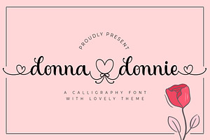 Donna Donnie - A Lovely Font
