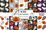 Halloween Patterns Collection, a Pattern Graphic by Serghei Caraulan (Thumbnail 1 of 9)