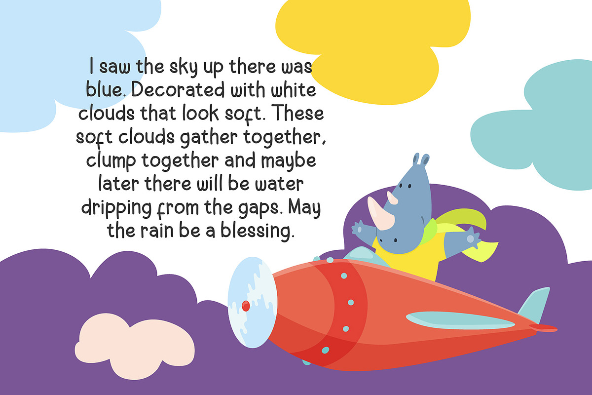 Chiyaw Cheerful Font, a Font by Dicubit (Photo 5 of 10)