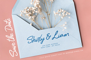 Lilly White Script Font