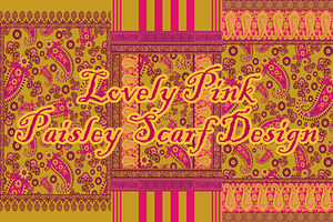 Lovely Pink Paisley Scarf Designs