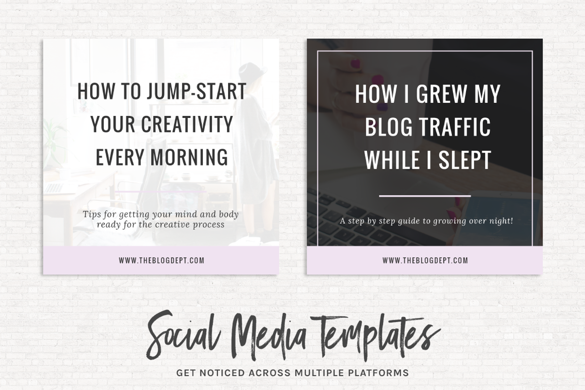 Blog Post + Social Media Templates, a Social Media Template by Kimi Kinsey (Photo 4 of 5)