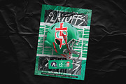 5 FOOTBALL Flyer Templates, a Flyer Template by Bornx Design (Thumbnail 4 of 6)