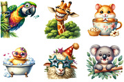 Funny Smiling Animal Peeking Around, an Illustration by DreamArtGraphic (Thumbnail 4 of 4)