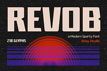 Revob – Modern Sporty Font