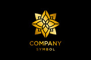 Golden Floral Mandala Logo, a Branding & Logo Template by Buqancreative (Thumbnail 1 of 2)