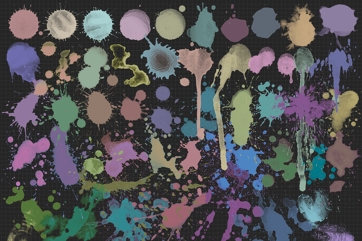 50 HQ SPLASHES Procreate brushes, a Brush Add-On by Eldar Zakirov's (Photo 4 of 10)