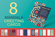 Mandala greeting cards set, a Card Template by Iryna Denysova (Thumbnail 1 of 9)