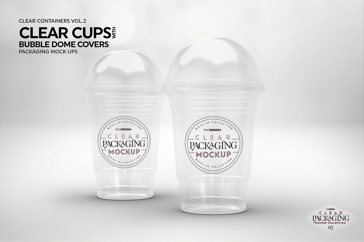 02 Clear Container Packaging MockUps, a Cups & Container Mockup by INCDesign (Photo 8 of 22)