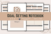 Goal Setting Notebook, a Templates & Theme by KDPISH (Thumbnail 1 of 4)