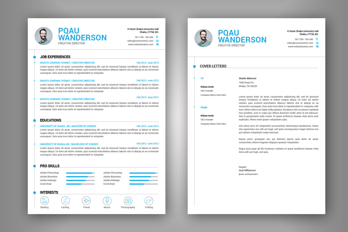 Clean Resume/CV, a Resume Template by DesignGhar (Photo 2 of 4)