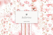 Ballerina Papers | Rose Gold Pattern, a Pattern Graphic by GlamArtZhanna (Thumbnail 2 of 8)