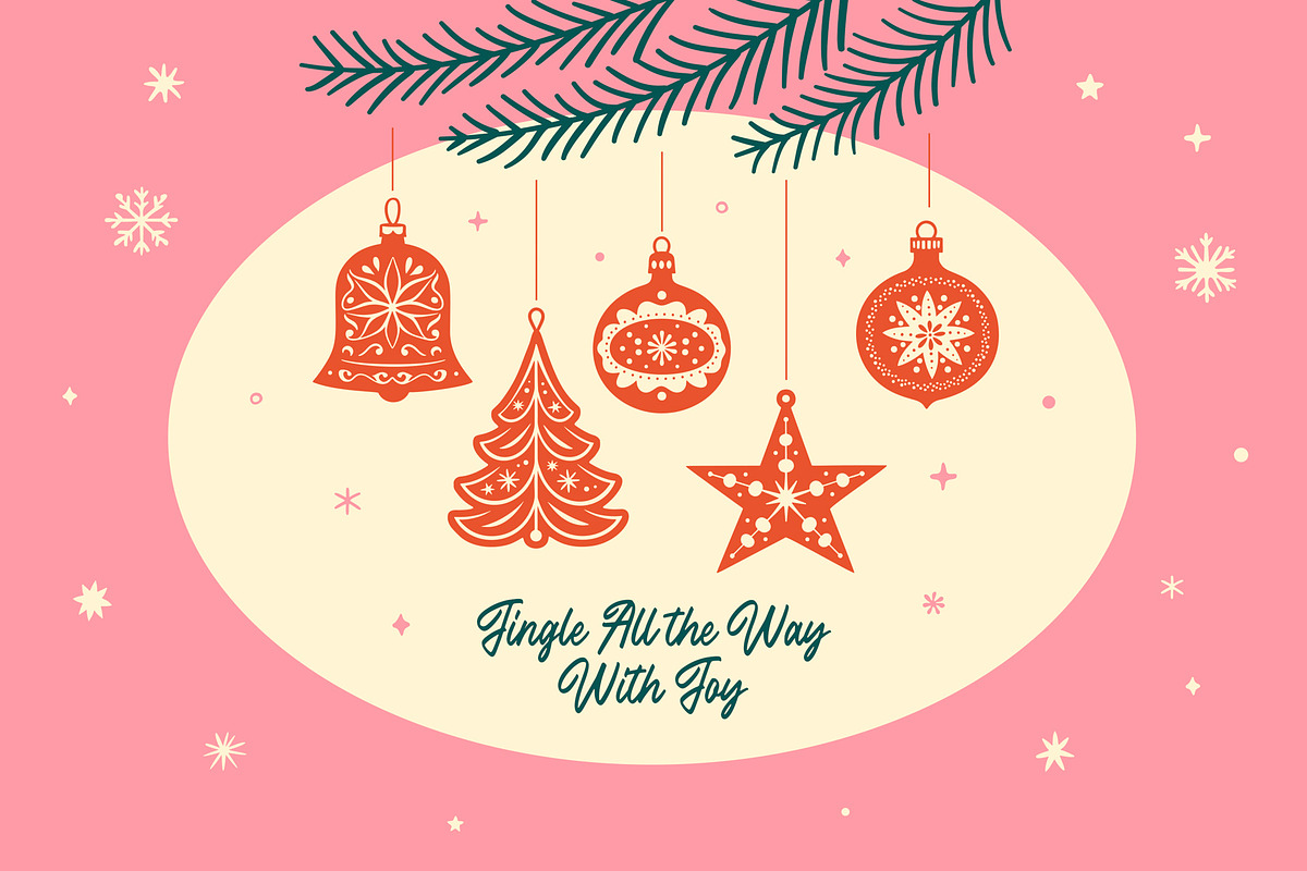 Retro Christmas Ornaments, an Object Graphic by Graphic Goods (Photo 7 of 10)