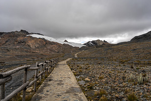 Stone trail leading to Pastoruri Glacier, Huaraz, Peru, amidst r, a Nature Photo by GoodGoods