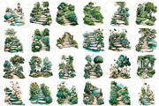 Whimsical Summer Pathway Clipart, an Illustration by Black Bird Studio (Thumbnail 2 of 5)