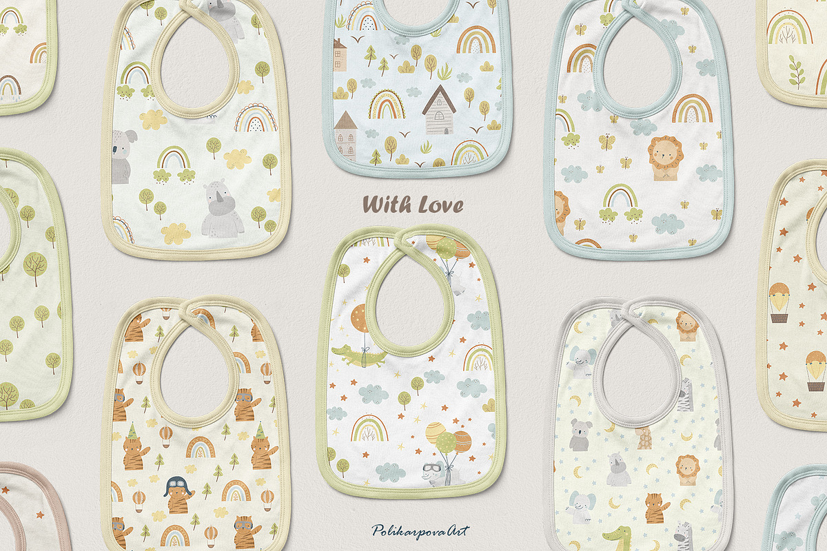 Animals and air balloons for kids, an Animal Illustration by polikarpovaart (Photo 11 of 11)