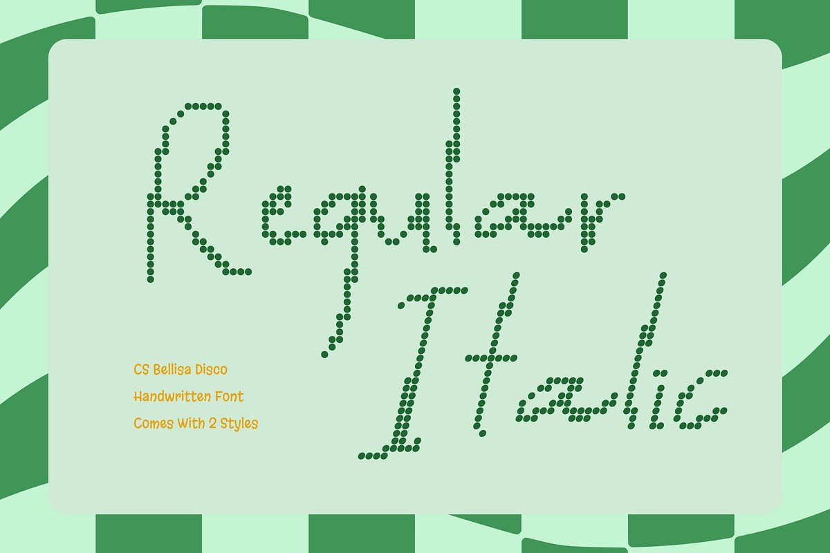 CS Bellisa Disco, a Handwritten Font by Craft Supply Co. (Photo 2 of 8)