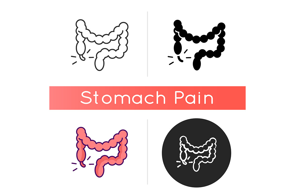 Appendicitis icon, an Outline Icon by bsd studio