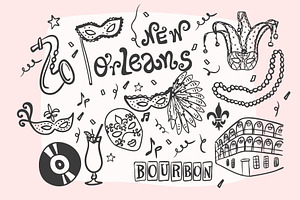 New Orleans Hand Drawn Illustration