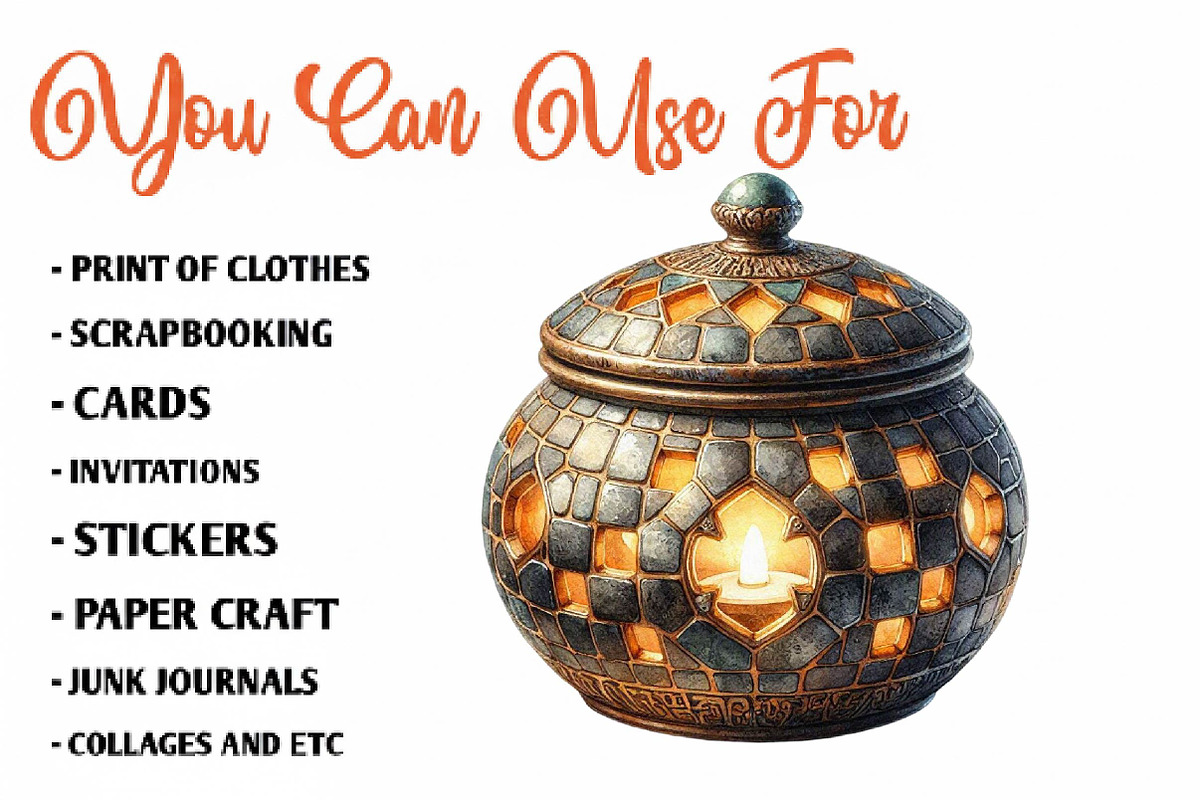 Wax Warmer and Candle Clipart, a Seasonal Illustration by CreationArt (Photo 5 of 7)